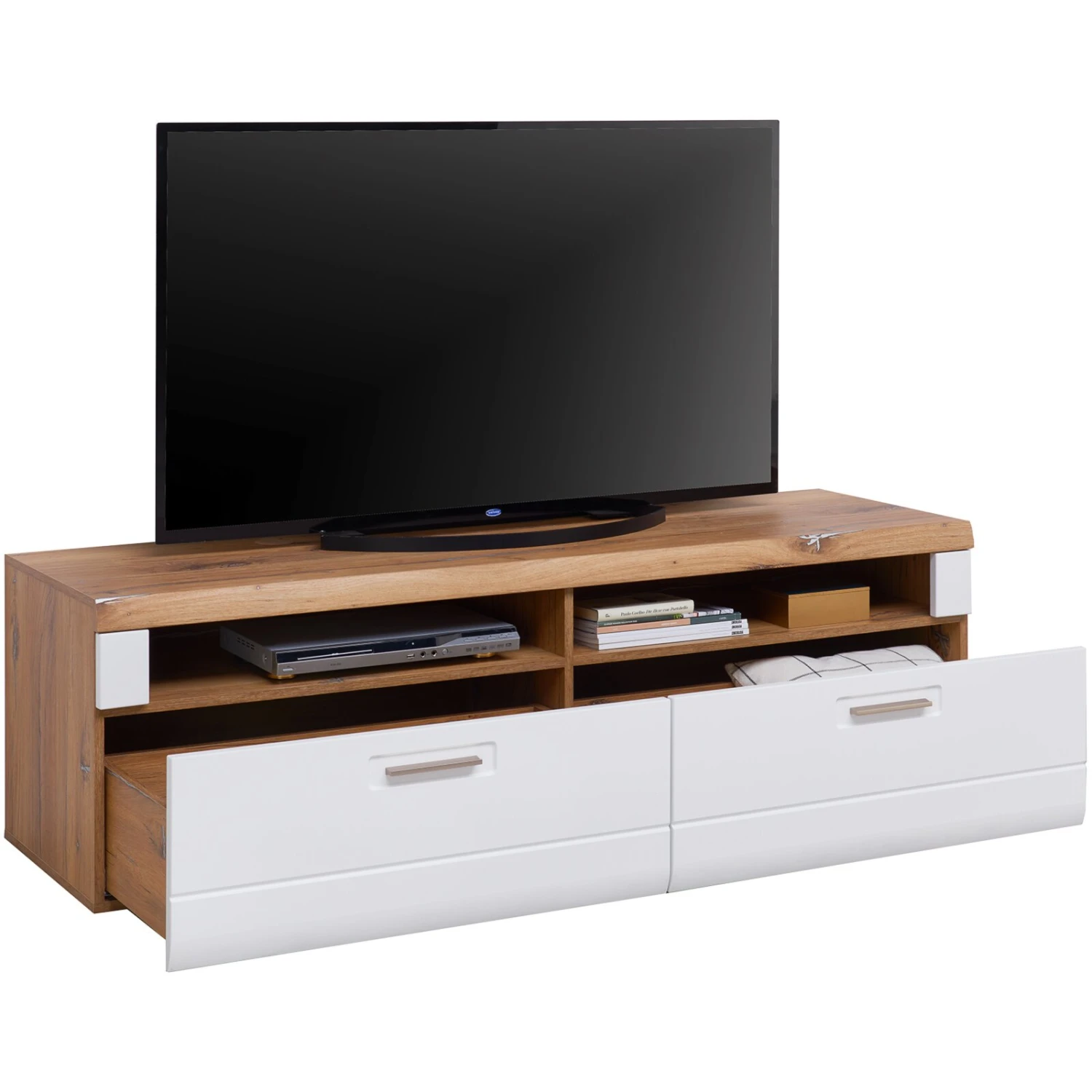 Luca Bessoni Lowboard AURIS - weiß-Flagstaff Eiche - 163 cm 3 Luca Bessoni Lowboard AURIS - weiß-Flagstaff Eiche - 163 cm – Bild 3