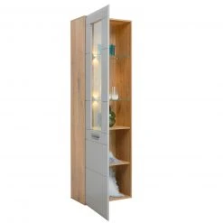 Luca Bessoni Standvitrine AURIS - Basalt-Flagstaff Eiche - 60 cm -Wohnzimmer Verkäufe 1016021500 03 1600Wx1600H