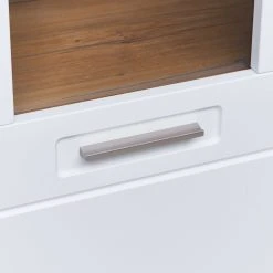 Luca Bessoni Standvitrine AURIS - weiß-Flagstaff Eiche - 60 cm -Wohnzimmer Verkäufe 1016021501 10 1600Wx1600H