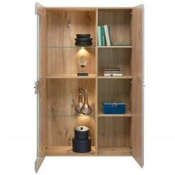 Luca Bessoni Highboardvitrine AURIS - Basalt-Flagstaff Eiche - 95 cm -Wohnzimmer Verkäufe 1016021600 04 1600Wx1600H