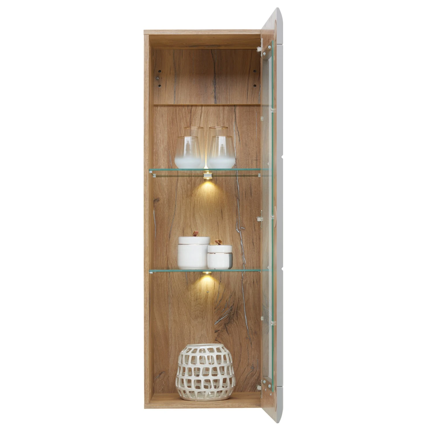 Luca Bessoni Hängevitrine AURIS - Basalt-Flagstaff Eiche 4 Luca Bessoni Hängevitrine AURIS - Basalt-Flagstaff Eiche – Bild 4