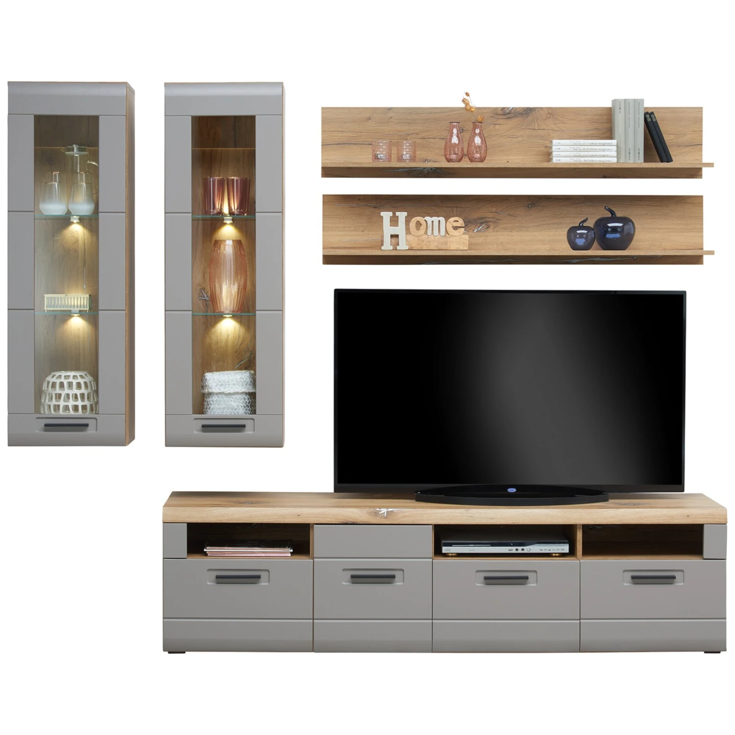 Luca Bessoni Hängevitrine AURIS - Basalt-Flagstaff Eiche 5 Luca Bessoni Hängevitrine AURIS - Basalt-Flagstaff Eiche – Bild 5