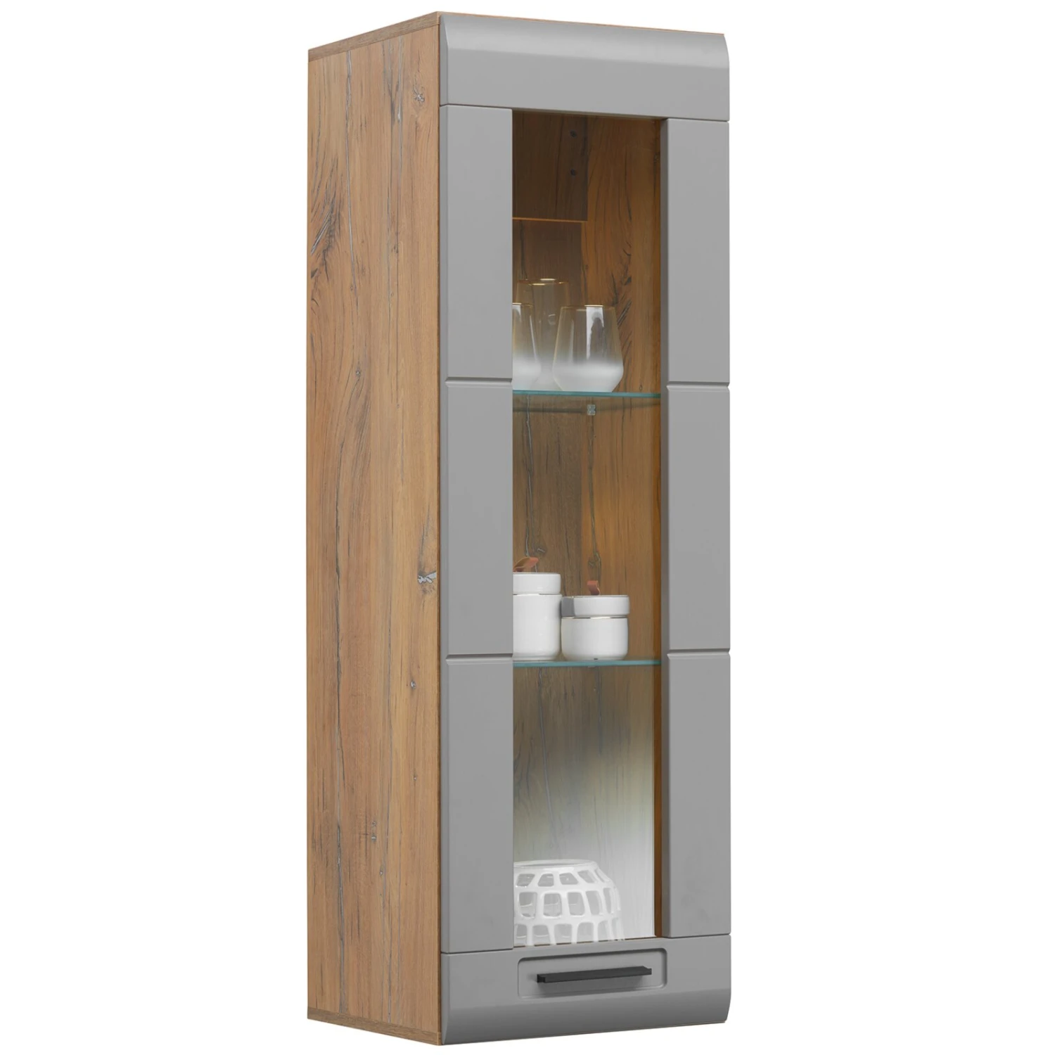 Luca Bessoni Hängevitrine AURIS - Basalt-Flagstaff Eiche 1 Luca Bessoni Hängevitrine AURIS - Basalt-Flagstaff Eiche