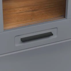 Luca Bessoni Highboardvitrine AURIS - Basalt-Flagstaff Eiche - 155 cm -Wohnzimmer Verkäufe 1016021800 05 1600Wx1600H