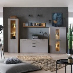 Luca Bessoni Sideboard AURIS - Basalt-Flagstaff Eiche - 163 cm -Wohnzimmer Verkäufe 1016021900 08 1600Wx1600H