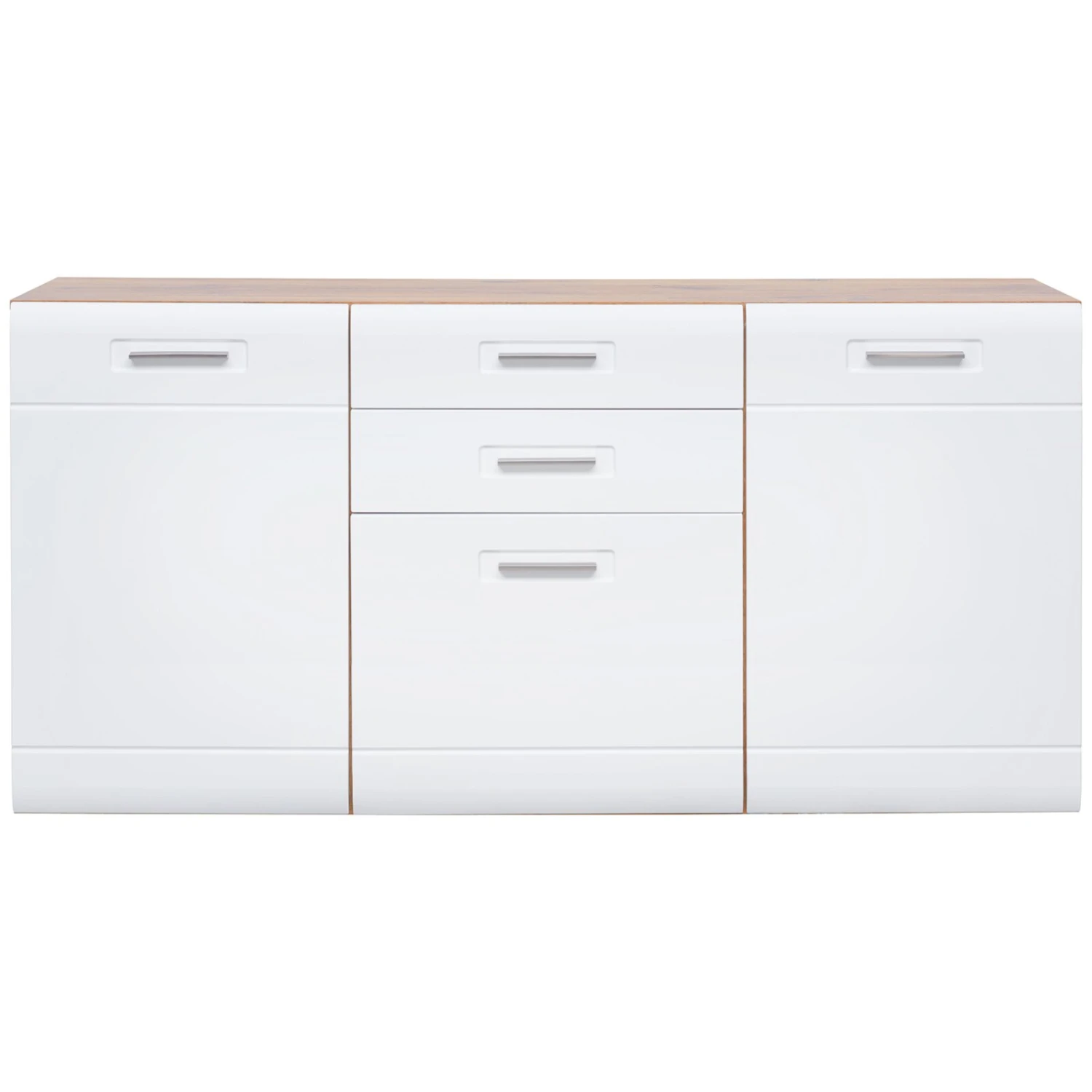 Luca Bessoni Sideboard AURIS - weiß-Flagstaff Eiche - 163 cm 2 Luca Bessoni Sideboard AURIS - weiß-Flagstaff Eiche - 163 cm – Bild 2