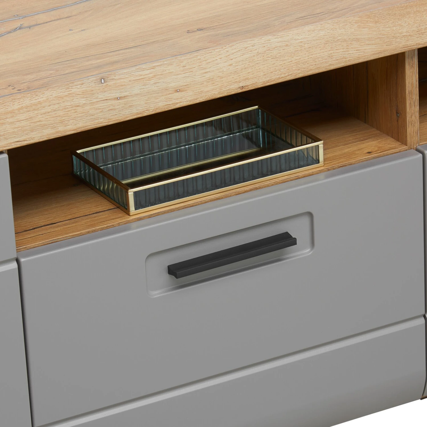 Luca Bessoni Lowboard AURIS - Basalt-Flagstaff Eiche - 190 cm 11 Luca Bessoni Lowboard AURIS - Basalt-Flagstaff Eiche - 190 cm – Bild 11