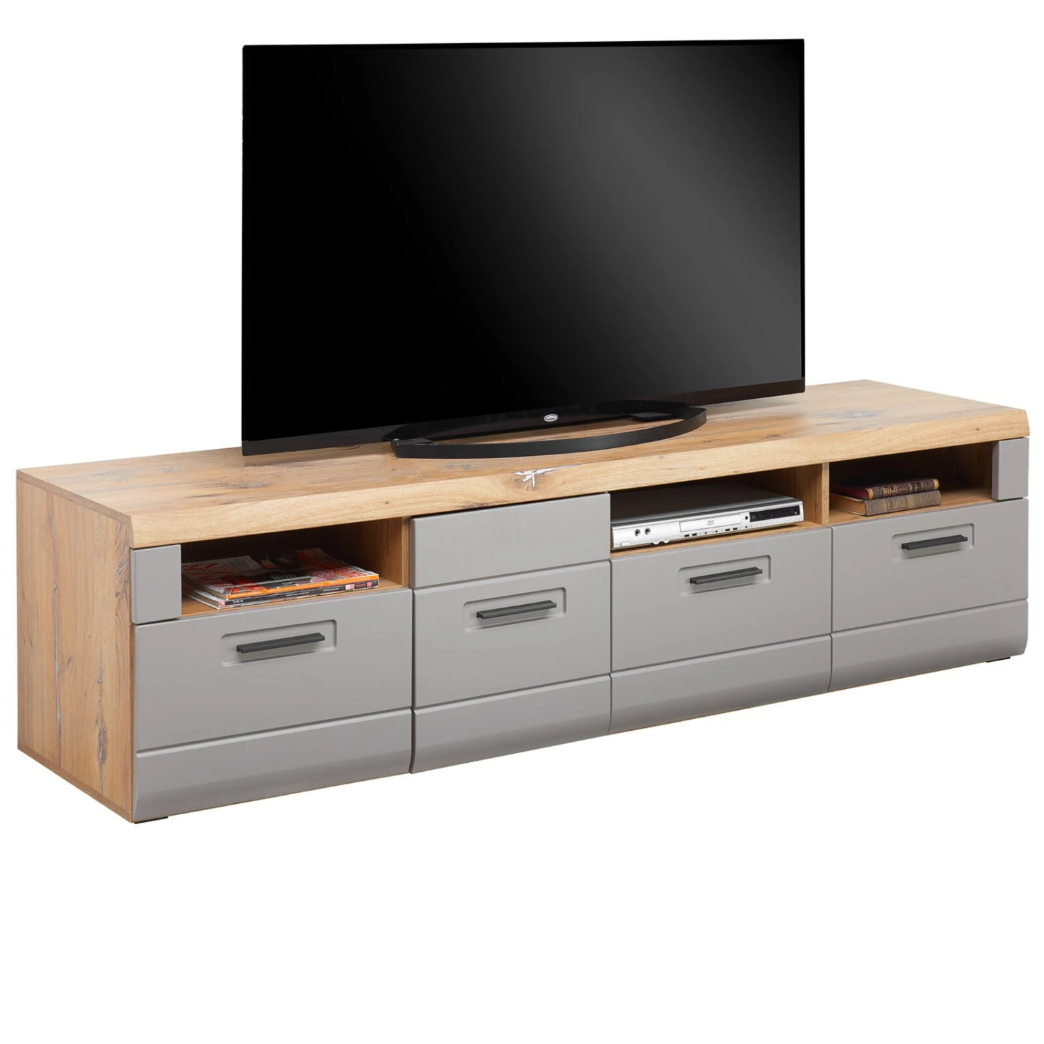 Luca Bessoni Lowboard AURIS - Basalt-Flagstaff Eiche - 190 cm 1 Luca Bessoni Lowboard AURIS - Basalt-Flagstaff Eiche - 190 cm