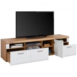 Luca Bessoni Lowboard AURIS - weiß-Flagstaff Eiche - 190 cm -Wohnzimmer Verkäufe 1016022101 03 1600Wx1600H