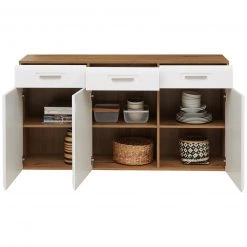 Luca Bessoni Sideboard AURIS - weiß-Flagstaff Eiche - 150 cm 10 Luca Bessoni Sideboard AURIS - weiß-Flagstaff Eiche - 150 cm -Wohnzimmer Verkäufe 1016022201 04 1600Wx1600H