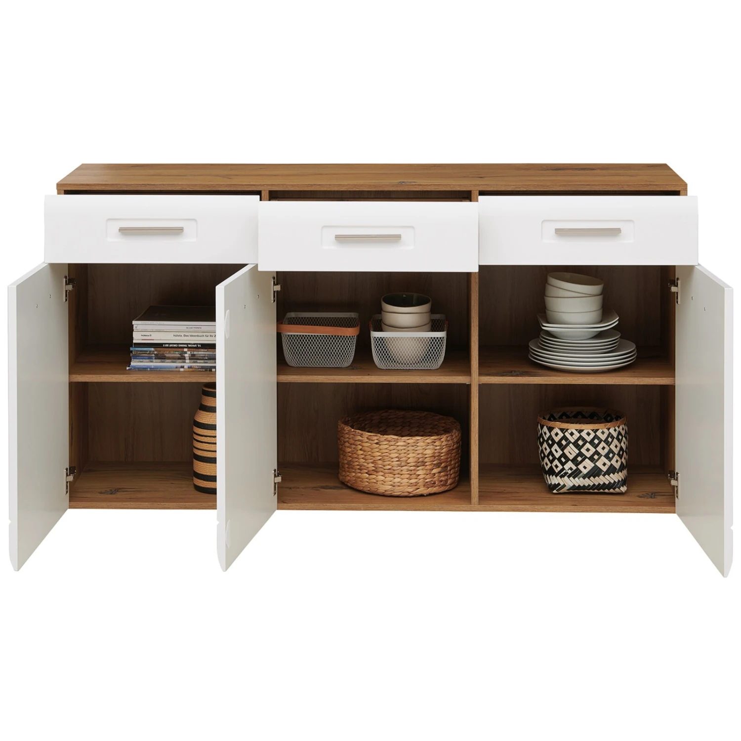 Luca Bessoni Sideboard AURIS - weiß-Flagstaff Eiche - 150 cm 4 Luca Bessoni Sideboard AURIS - weiß-Flagstaff Eiche - 150 cm – Bild 4