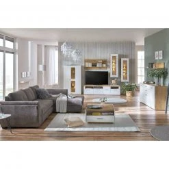 Luca Bessoni Couchtisch AURIS - weiß-Flagstaff Eiche -Wohnzimmer Verkäufe 1016022301 07 1600Wx1600H