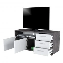TV-Lowboard - Betonoptik-weiß - 3 Schubkästen - 150 cm -Wohnzimmer Verkäufe 1016022400 05 1600Wx1600H