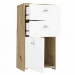 Kommode - Artisan Eiche - weiß - 40 cm breit -Wohnzimmer Verkäufe 1023003100 04 1600Wx1600H
