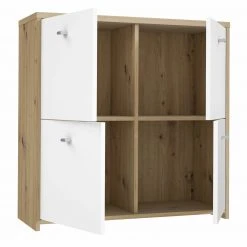 Kommode - Artisan Eiche-weiß - 77 cm breit - vier Türen 10 Kommode - Artisan Eiche-weiß - 77 cm breit - vier Türen -Wohnzimmer Verkäufe 1023003300 03 1600Wx1600H