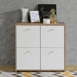 Kommode - Artisan Eiche-weiß - 77 cm breit - vier Türen 11 Kommode - Artisan Eiche-weiß - 77 cm breit - vier Türen -Wohnzimmer Verkäufe 1023003300 04 1600Wx1600H