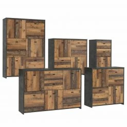 Kommode - Betonoptik - Old Wood Vintage - 77cm breit - vier Türen 15 Kommode - Betonoptik - Old Wood Vintage - 77cm breit - vier Türen -Wohnzimmer Verkäufe 1023003301 07 1600Wx1600H