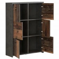 Kommode - Betonoptik-Old Wood Vintage - 77 cm breit - 6 Türen -Wohnzimmer Verkäufe 1023004901 03 1600Wx1600H