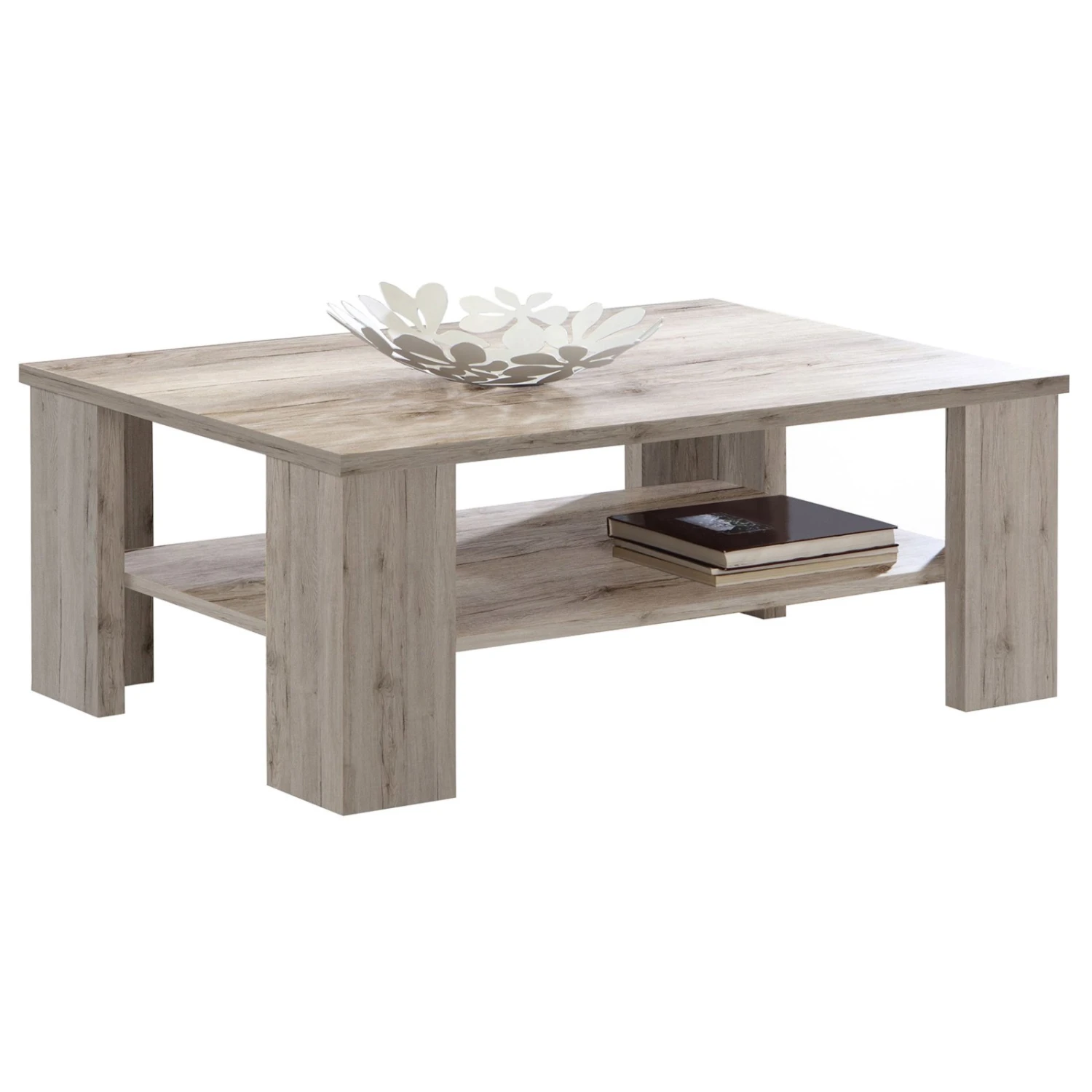 Ella@HOME Couchtisch - Sandeiche - mit Ablage 2 Ella@HOME Couchtisch - Sandeiche - mit Ablage – Bild 2