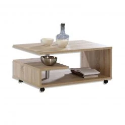 Couchtisch - Eiche Sonoma - rollbar