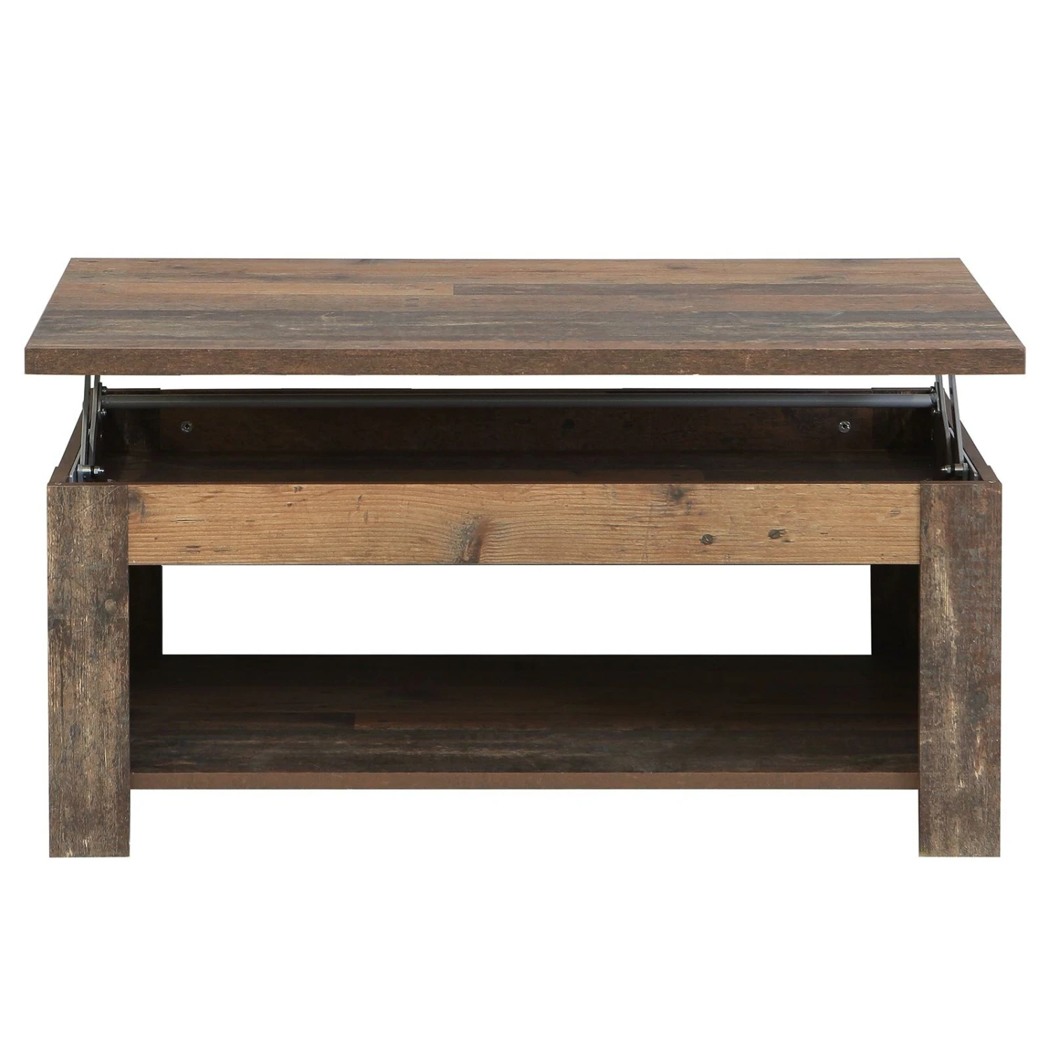 Couchtisch - Old Wood Vintage - hochklappbar 2 Couchtisch - Old Wood Vintage - hochklappbar – Bild 2