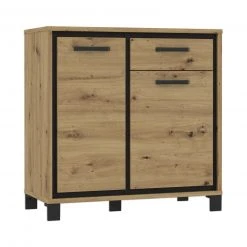 Kommode - Artisan Eiche-Schwarzeiche - 91 cm -Wohnzimmer Verkäufe 1023007300 04 1600Wx1600H