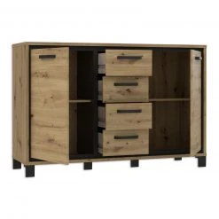 Sideboard - Artisan Eiche-Schwarzeiche - 4 Schubkästen 8 Sideboard - Artisan Eiche-Schwarzeiche - 4 Schubkästen -Wohnzimmer Verkäufe 1023007400 03 1600Wx1600H