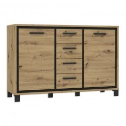 Sideboard - Artisan Eiche-Schwarzeiche - 4 Schubkästen 9 Sideboard - Artisan Eiche-Schwarzeiche - 4 Schubkästen -Wohnzimmer Verkäufe 1023007400 04 1600Wx1600H