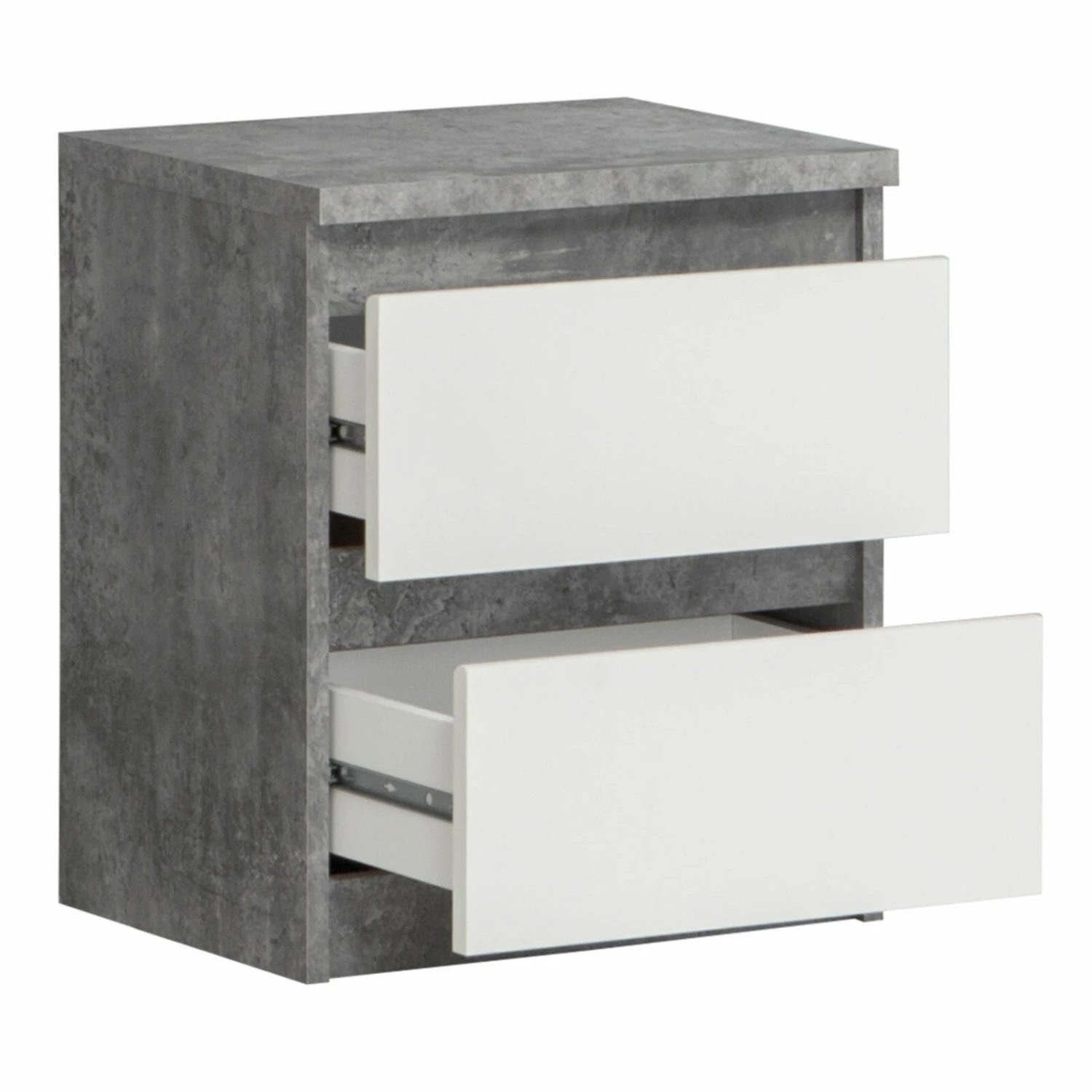 Kommode - Betonoptik-weiß - 42 cm breit 2 Kommode - Betonoptik-weiß - 42 cm breit – Bild 2