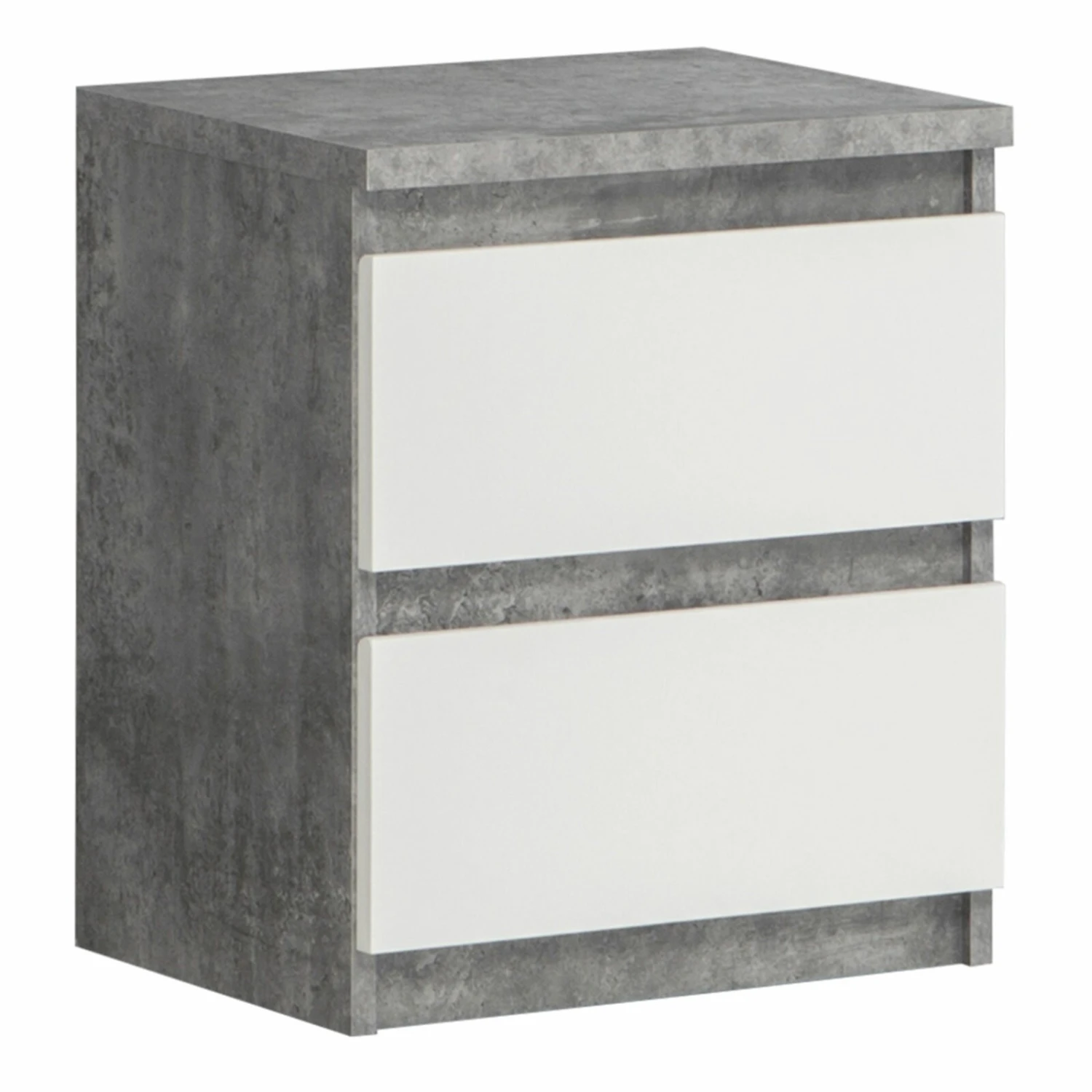 Kommode - Betonoptik-weiß - 42 cm breit 1 Kommode - Betonoptik-weiß - 42 cm breit