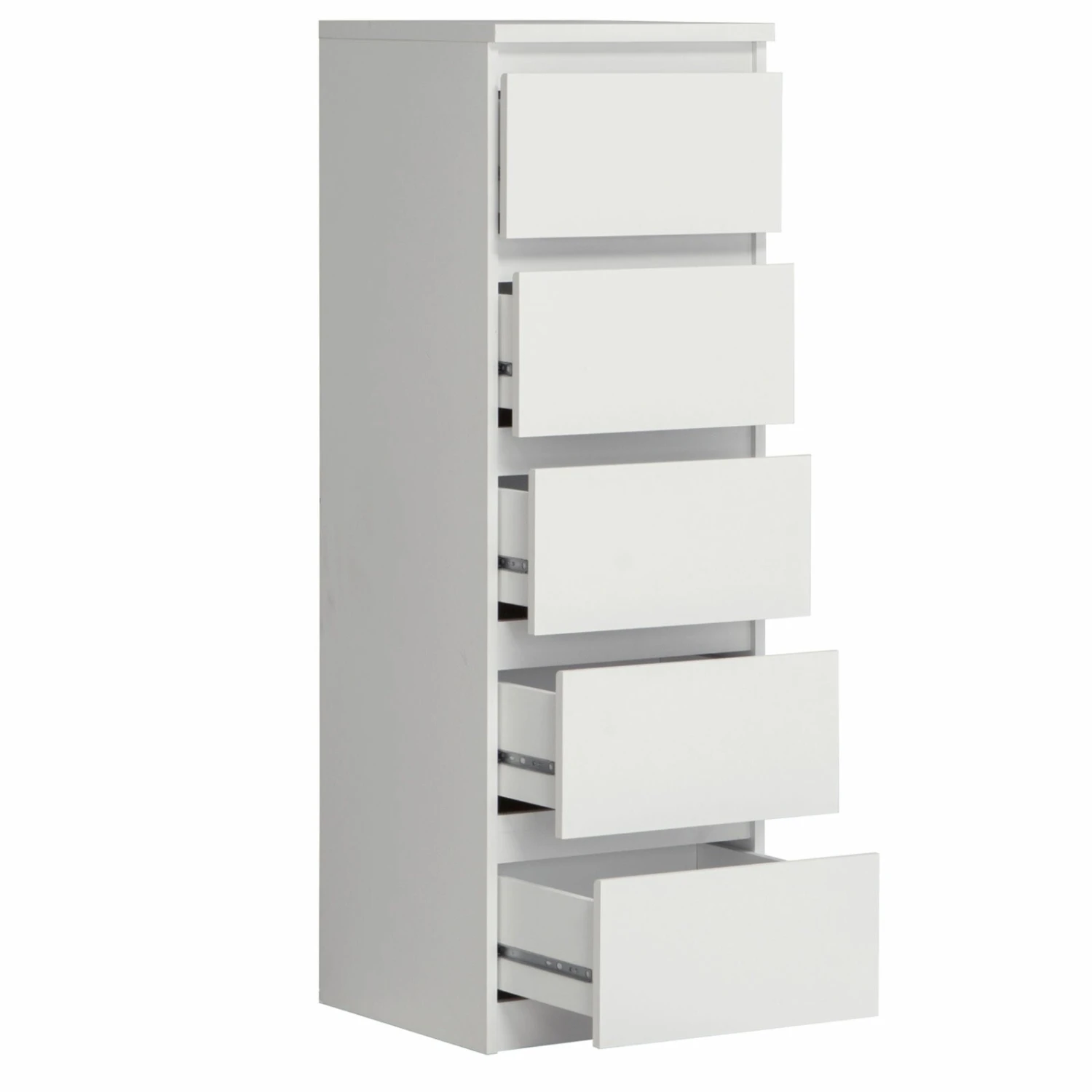 Kommode - weiß - 42 cm breit 2 Kommode - weiß - 42 cm breit – Bild 2