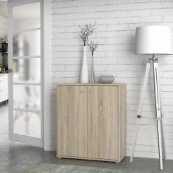 Kommode - Sonoma Eiche - 74 cm breit - zwei Türen -Wohnzimmer Verkäufe 1023010202 05 1600Wx1600H