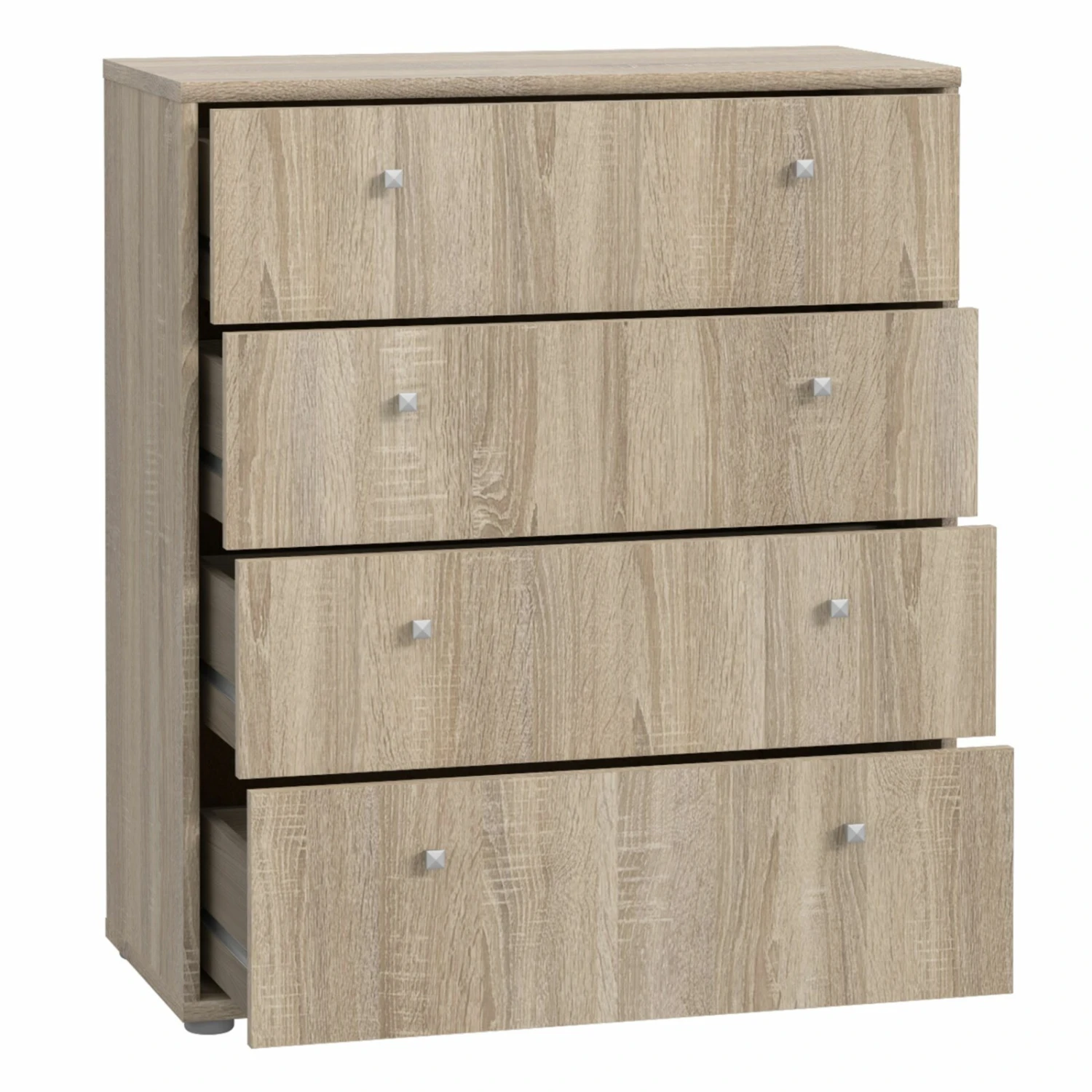 Kommode - Sonoma Eiche - 74 cm breit - vier Schubkästen 3 Kommode - Sonoma Eiche - 74 cm breit - vier Schubkästen – Bild 3