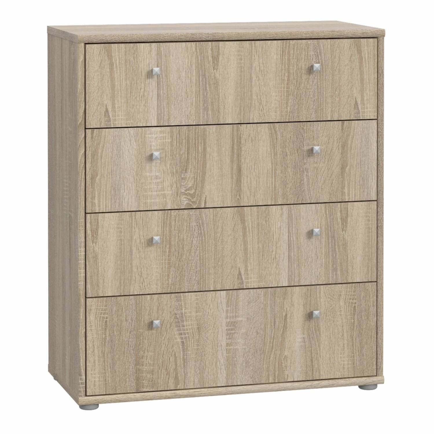 Kommode - Sonoma Eiche - 74 cm breit - vier Schubkästen 1 Kommode - Sonoma Eiche - 74 cm breit - vier Schubkästen