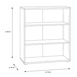 Regal - Artisan Eiche - 74x86 cm -Wohnzimmer Verkäufe 1023011400 05 1600Wx1600H