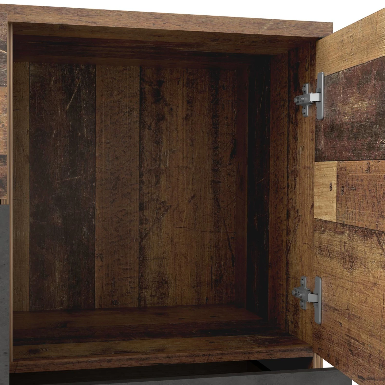 Sideboard - Old Wood Vintage - Beton-Optik - 125 cm 4 Sideboard - Old Wood Vintage - Beton-Optik - 125 cm – Bild 4