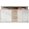Sideboard - Sonoma Eiche-weiß - 152 cm