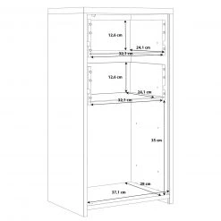 Kommode - Sonoma Eiche - weiß - 40 cm breit -Wohnzimmer Verkäufe 1023016903 03 1600Wx1600H