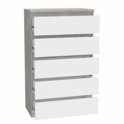 Kommode - Betonoptik-weiß - 77 cm -Wohnzimmer Verkäufe 1023017702 03 1600Wx1600H