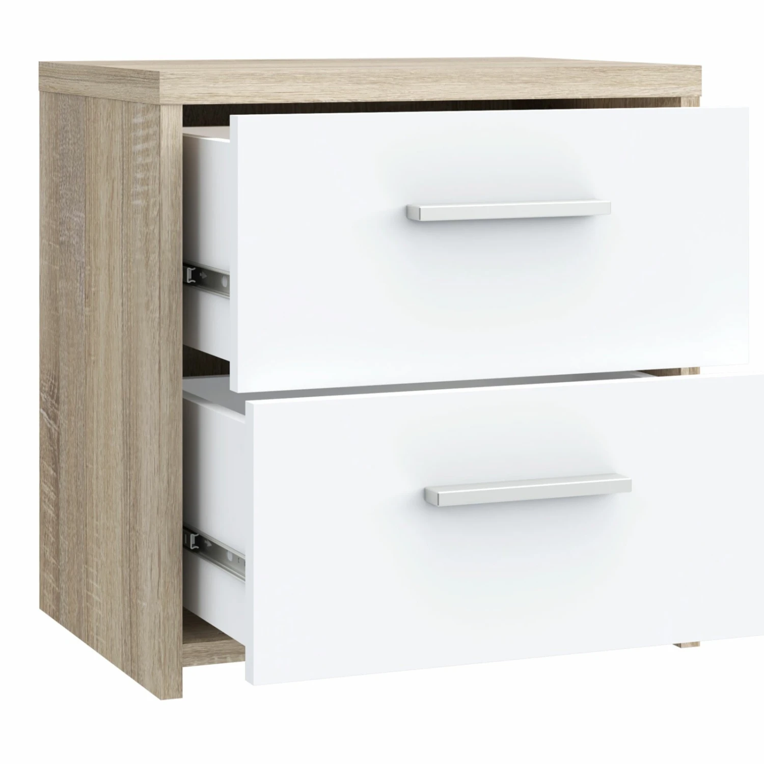 Kommode - Sonoma Eiche-weiß - 42 cm 2 Kommode - Sonoma Eiche-weiß - 42 cm – Bild 2