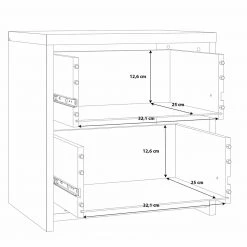 Kommode - Sonoma Eiche-weiß - 42 cm 12 Kommode - Sonoma Eiche-weiß - 42 cm -Wohnzimmer Verkäufe 1023019600 06 1600Wx1600H
