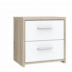 Kommode - Sonoma Eiche-weiß - 42 cm