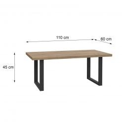 Couchtisch - Artisan Eiche - Metallbeine - 110 cm -Wohnzimmer Verkäufe 1023021500 03 1600Wx1600H
