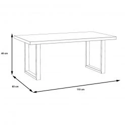 Couchtisch - Artisan Eiche - Metallbeine - 110 cm -Wohnzimmer Verkäufe 1023021500 04 1600Wx1600H