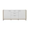 Sideboard - weiß - Cantania Eiche - 186 cm breit