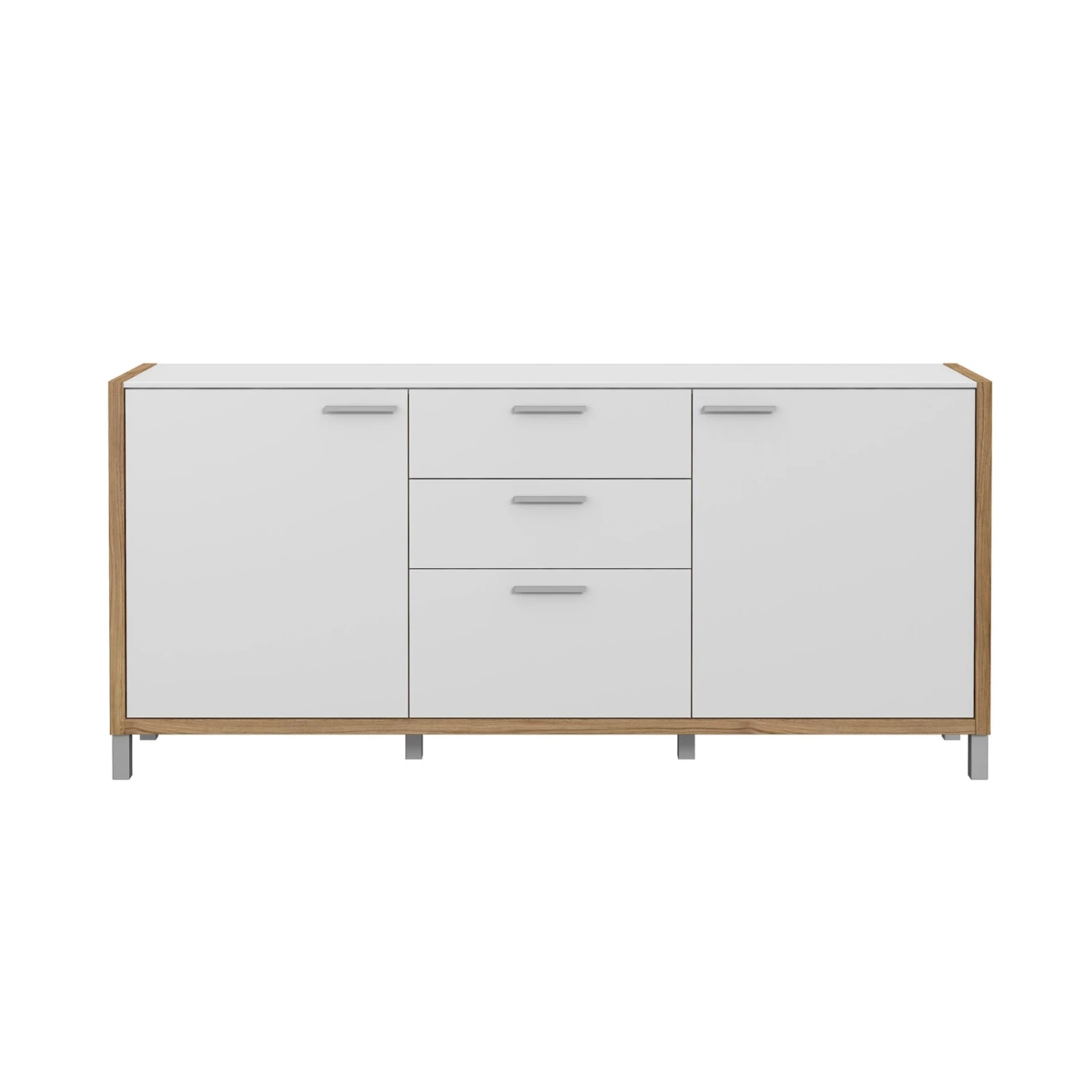 Sideboard - weiß - Cantania Eiche - 186 cm breit 1 Sideboard - weiß - Cantania Eiche - 186 cm breit