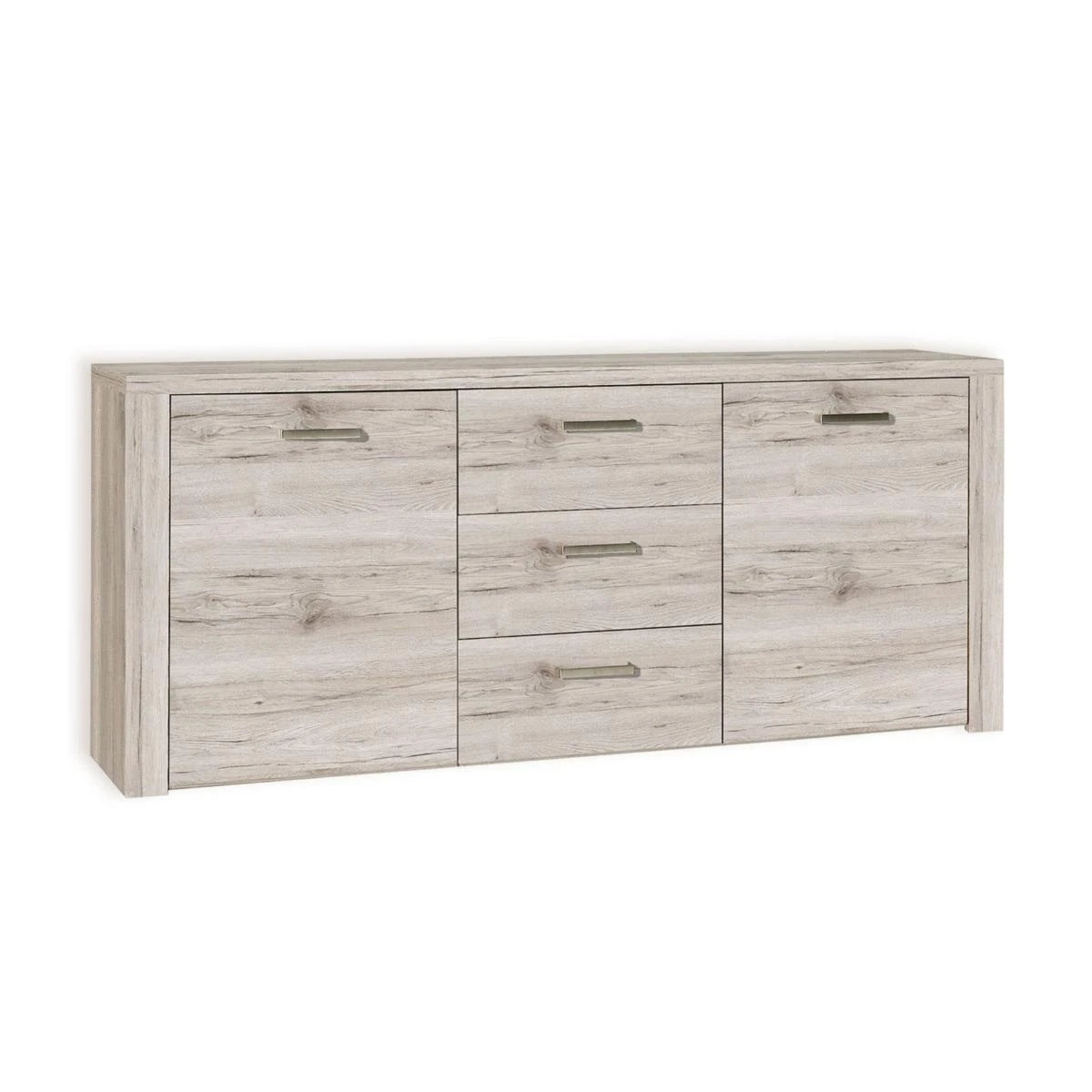 Sideboard - Sandeiche - Edelstahl 5 Sideboard - Sandeiche - Edelstahl – Bild 5