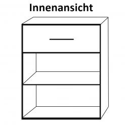 Kommode - Sonoma Eiche-weiß - 79,9 cm -Wohnzimmer Verkäufe 1023029600 04 1600Wx1600H