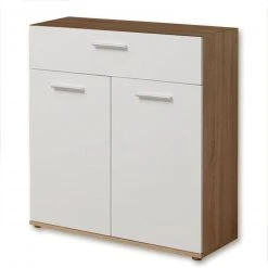 Kommode - Sonoma Eiche-weiß - 79,9 cm