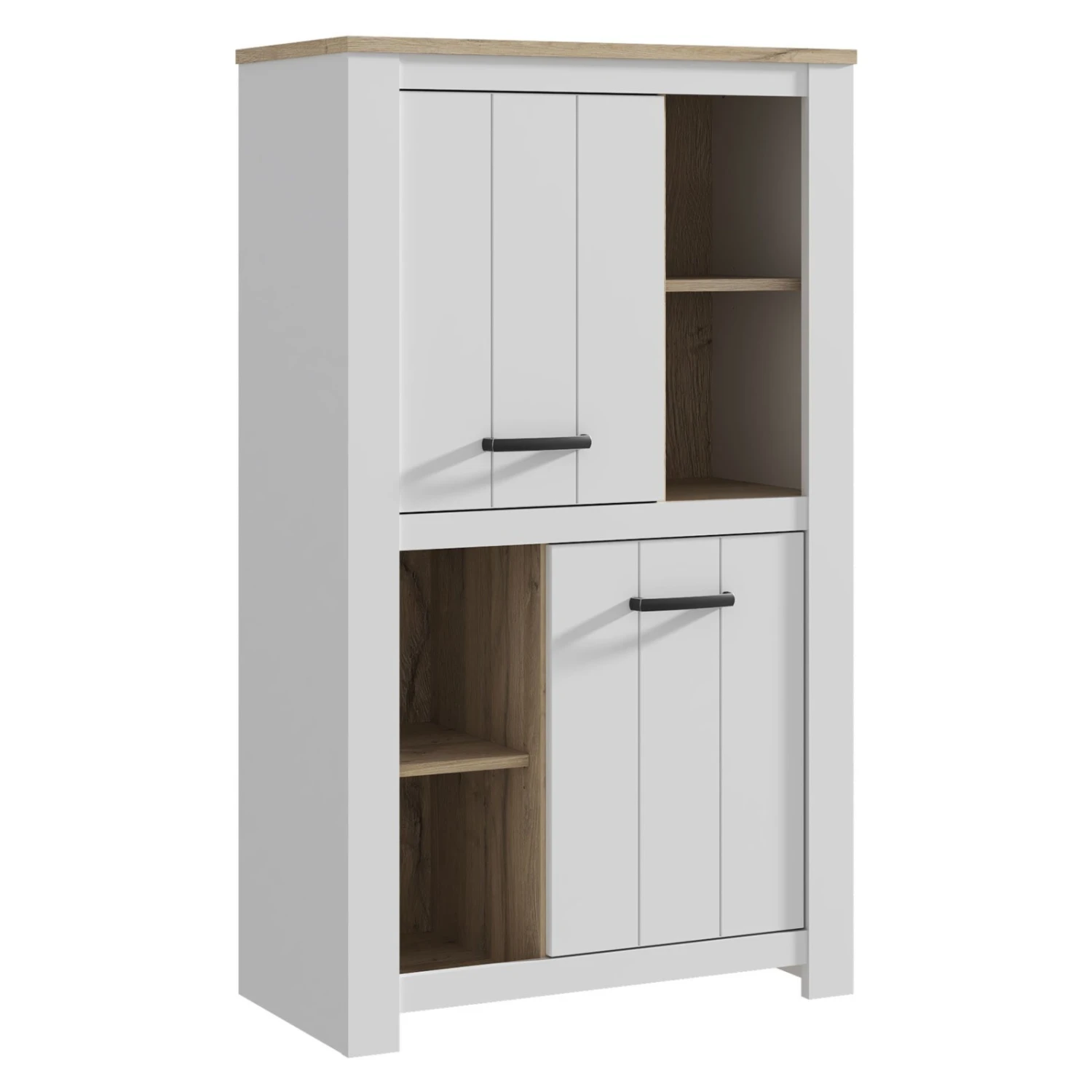Highboard - weiß-bianco Eiche - 87 cm breit 1 Highboard - weiß-bianco Eiche - 87 cm breit